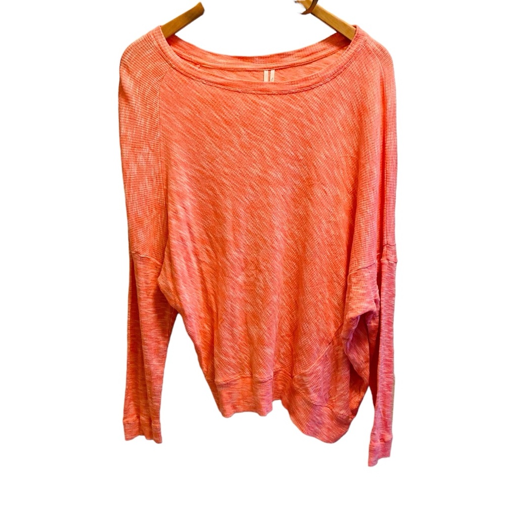 Anthropologie Damiana Women’s Coral Oversized Dolman Sleeve Drapey Sweater Small - Picture 2 of 5